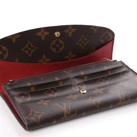 louis vuitton red wallet women& 39|louis vuitton monogram canvas wallet.